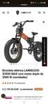 Bicicleta elétrica LANKELEISI X3000 MAX com motor duplo de 2000 W