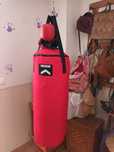 Saco de box e luvas